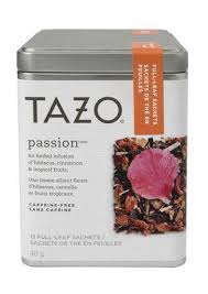 Disclaimer actual product packaging and materials may contain additional and/or different . Passion Tazo Tea