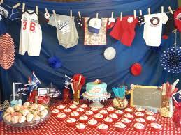 Pin By Ericka M On Fiesta S For Mason Baseball Baby Shower Theme Baby Shower Theme Decorations Baseball Baby Shower