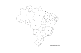 Mapa brasil mostrando os países vizinhos com as divisões internacionais e administrativas boundary juntamente com os seus capitais e da capital nacional. Suporte Geografico Mapas Para Colorir