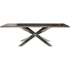 ··· white acrylic solid surface dining table tops specification: Orren Ellis Boler Solid Wood Top Dining Table Top Finish Oxidized Grey Metal Base Dining Table Dining Table Top Dining Table
