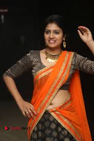 Actress Divya Kola Stills In Half Saree At Dwaraka Audio Launch Com 0193 Jpg 1067 1600 Half Saree Saree Product Launch