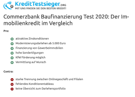 Einwilligung in die verwendung von cookies. Commerzbank Baufinanzierung Hypothek Aufnehmen