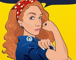 Personalized Rosie the Riveter Print
