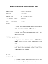 Karangan laporan karnival gaya hidup sihat. Laporan Gaya Hidup Sihat