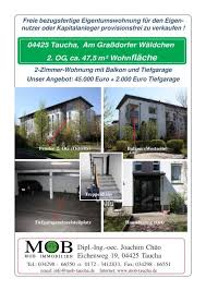 Auf dem kommunalen immobilienportal taucha haben privatpersonen und gewerbliche anbieter die möglichkeit, mietobjekte einzustellen. 2 Zimmer Wohnung Mit Balkon Und Tiefgarage Mob Taucha