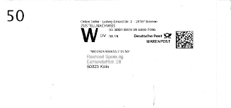 Heute ist sonntag, welche post soll da kommen? File Postsendung Via Deutsche Post Warenpost Mit Zustellnachweis 2019 Jpg Wikimedia Commons