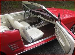 Full width seat with center armrest is not available with interior decor group, model 63a or console options. 1966 Ford Mustang Convertible