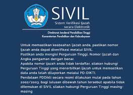 We did not find results for: Cara Cek Ijazah Dan Solusi Ijazah Tidak Terdaftar Di Sivil Ditjen Dikti