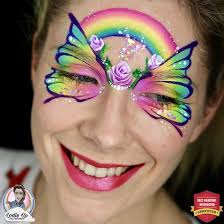Rainbow Butterfly Face Paint Tutorial Step By Step See more ideas about face paint, face painting, face. rainbow butterfly face paint tutorial