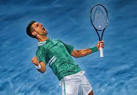Открытый чемпионат австралии (австралия), хард. Artstation Novak Djokovic At Australian Open 2021 Come On Emotion Digital Artwork Poster Tennis Fan Gift Sam Brannan