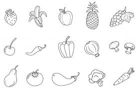 Click the vegetables cornucopia coloring pages to view printable version or color it online (compatible with ipad and android tablets). Fruits And Vegetables Coloring Pages Valuable Vegetable Color Pages Proven Coloring Page Of A Cornucopia Albanysinsanity Com Vegetable Coloring Pages Fruit Coloring Pages Fruit Picture