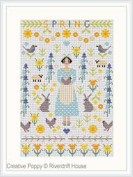 Go cross stitch crazy with our huge selection of free cross stitch patterns! Riverdrift House Minature Spring Sampler Cross Stitch Pattern