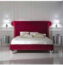 Red Tufted Bed Desain Tempat Tidur Desain Furnitur Ide Dekorasi Rumah