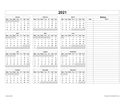 Aplikasi yang hebat dilengkapi dengan cuti umum dan cuti sekolah. Download 2021 Yearly Calendar Mon Start Excel Template Exceldatapro