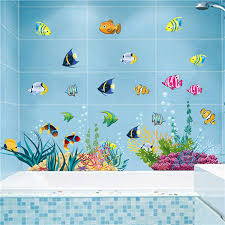 They stick to any smooth surface without leaving a sticky residue. Buy Sea Life Wall Stickers Under The Sea Fish Wall Decor Dilibra Sea World Removable Peel And Stick Waterproof Diy Art Wall Decals For Kids Room Nursery Living Room Bathroom Playroom Sea