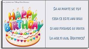 Trimite acum felicitari de la multi ani pentru beatrice si ganduri frumoase celor dragi care poarta acest nume frumos beatrice! Pin On Cvets