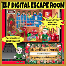Type in the information and print. Christmas Around The World Elf Escape Room Completely Digital No Prep