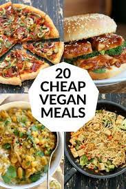 20 Repas Vegetaliens Bon Marche Recettes Faciles Et Abordables Pour Les Vegetaliens Sur Un Budget En Utilisant B Recettes Plat Principal Idees Faciles Cheap Vegan Meals Vegan Meal Plans Vegan Recipes