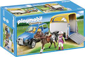 playmobil horse trailer | Playmobil 5223 Country SUV with Horse Trailer,  Fun Imaginative Role-Play, PlaySets Suitable for Children Ages 4+