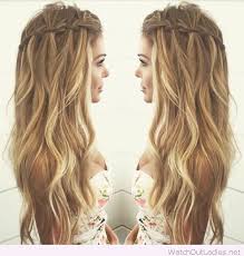 Cool Waterfall Braid For Curly Hair Waterfall Braid Hairstyle Hair Styles French Braid Hairstyles