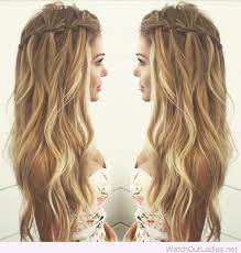 Because your curls don't need to be straightened. Cool Waterfall Braid For Curly Hair Hair Styles Waterfall Braid Hairstyle French Braid Hairstyles