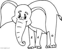 Easter bunny ears coloring pages download and print for free 645 x 795px 53.5kb. Big Ears Elephant Coloring Page Coloringall