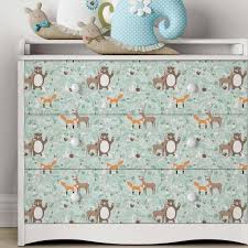 Mobelfolie Kindermuster Forest Friends Mit Waldtieren Selbstklebende Folie Tafelfolie Magnetfolie Folie