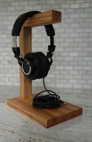Wood Headphone Stand The Classic Headphone Holder Etsy Diy Headphone Stand Wood Headphones Diy Headphones