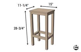 Again, depending on how tall you need your stools, you can build a stool approximately 21 high for around $55. Easiest Bar Stools Ever Free Diy Plans Rogue Engineer
