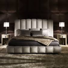 Italian Designer Padded Nubuck Leather Bed Juliettes Interiors Leather Bed Bed Back Design Luxury Mattresses