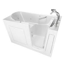 In w x 60 in. Universal Tubs Builder S Choice 60 In Right Drain Quick Fill Walk In Soaking Bath Tub In White B3060rws The Home Depot Bathroom Solutions Walk In Bathtub Soaking Bathtubs