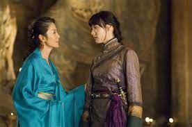 An unforgivable atrocity and an insult to human intelligence, tomb of the dragon emperor is devoid of all the fun, charm & rollicking delights of its predecessors and is nothing less than an eyesore for the ages. Lin Isabella Leong In The Mummy Tomb Of The Dragon Emperor Bangs Michelle Yeoh Emperor Mummy