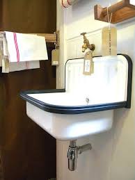 enamel bucket sink at labour & wait