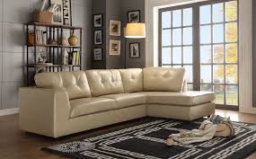 Springer Taupe Leather Sectional Sofa Set Usa Furniture Online