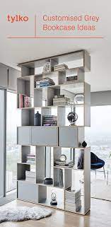 Pdf bookcase design plans wooden diy. The Custom Gray Bookshelf From Tylko With Its Unique Scandinavian Styling Discover More Furniture Design Modern Bookcase Scandinavian Bookshelves