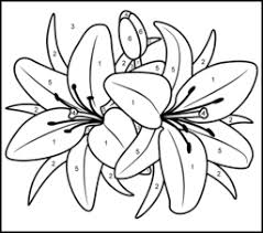 Rabbit easter color by numbers. Easy Printable Flower Coloring Pages Coloring And Malvorlagan