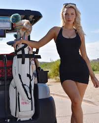 Pictures Of Stunning Golfer Paige Spiranac Giving Fans Virtual Golf Lessons Amid Lockdown In 2021 Golfer Paige Spiranac Paige Photoshoot Pics