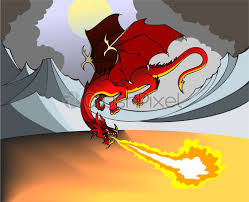 _ just fire dragons, i think, maybe arcane dragons if they cast a spell to do so or lightning dragons if they have something flammable in their mouths when they try to use electricity. Fire Breathing Dragon Stock Vector Crushpixel