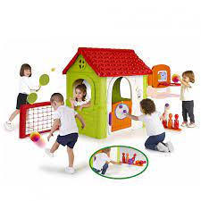 Gioco di carte per bambini. Multi Activity House Feber Casetta Con Giochi Per Bambini Da Giardino