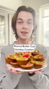 Holiday Chocolate Chip Peanut Butter Cookies #christmascookies #goodcook  #goodcooking #recipe #recipesoftiktok