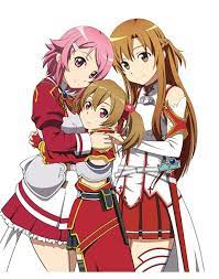 lizbeth x silica x asuna アートのアイデア イラスト リズベット