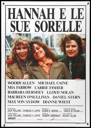 Hannah and Her Sisters (1986) Original Italian 2 Fogli Movie Poster -  Original Film Art - Vintage Movie Posters