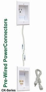 Amazon Com Powerbridge One Ck Recessed In Wall Cable Management System With Powerconnect For Wall Mounted Flat Screen Led Lcd And Plasma Tv S Home Audio Theater