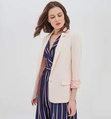 Zara femme rose surdimensionné doudoune avec enregistrement xs extra small water resist. Fitted Jacket Pale Pink Women Jackets Promod