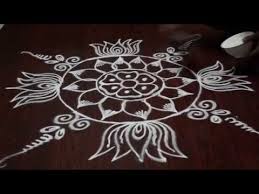 Lotus Flower Rangoli Designs Lotus Kolam Rangoli Rangoli Designs With Lotus Flowers Youtube In 2020 Flower Rangoli Rangoli Designs Kolam Rangoli