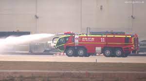 Rosenbauer Panther Fire Truck In Action Cgn Airport 22 03 2016 Youtube