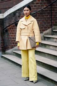 Check spelling or type a new query. Pale Yellow Fashion Trend Show Goer In Head To Toe Yellow Outfit London Fashion Week Street Style London Fashion Week Fashion Week Street Style
