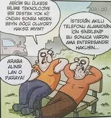 Abicim Bu Ulkede Bilime Teknolojiye Bir Destek Yok Ki Ondan Sonra Neden Beyin Gocu Oluyor Haksiz Miyim Istedigin Akill Karikatur Kitabi Mizah Karikatur