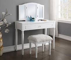 Stratford White Vanity Set With Tri