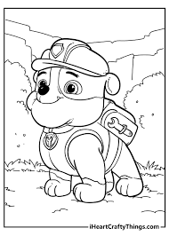 Coloring pages info has over 65 awesome paw patrol coloring pages including this cute coloring sheet of chase zuma marshall and their paw patrol badges. Paw Patrol Coloring Pages Updated 2021
